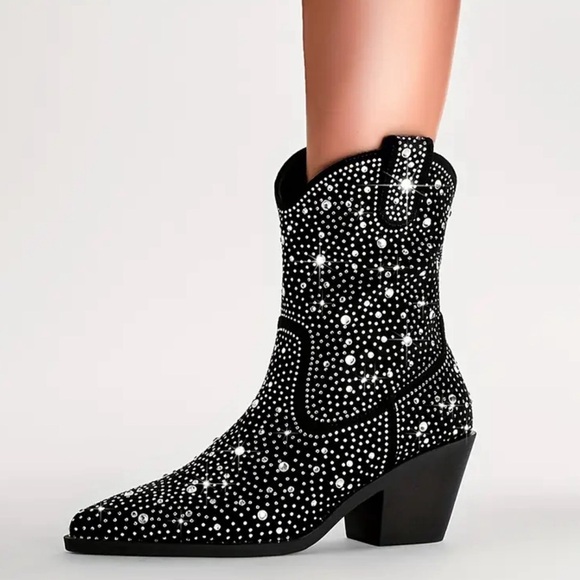 LUMEHEEL • Rhinestone Cowboy Boots - Picture 6 of 11